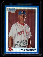 Felix Doubront [Blue Refractor Autograph] #BCP102 Baseball Cards 2010 Bowman Chrome Prospects Prices