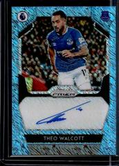 Theo Walcott [Blue Shimmer] Soccer Cards 2019 Panini Prizm Premier League Signatures Prices