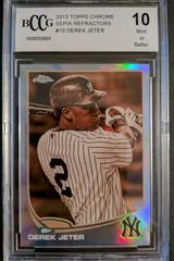 Derek Jeter [Sepia Refractor] #10 Baseball Cards 2013 Topps Chrome Prices