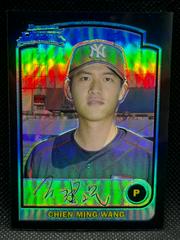 Chien Ming Wang [Refractor] #165 Baseball Cards 2003 Bowman Chrome Draft Picks Prices