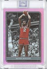 Moses Malone [Pink] Basketball Cards 2021 Panini One and One Prices
