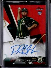 Paul Blackburn [Red Refractor] #PBL Baseball Cards 2018 Topps Finest Autographs Prices