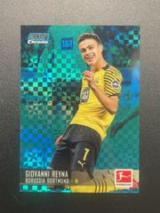 Giovanni Reyna [Blue Xfractor] #29 Soccer Cards 2021 Stadium Club Chrome Bundesliga Prices