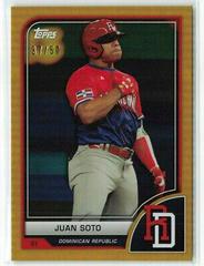 Juan Soto [SP Variation Gold Rainbow] #11 Baseball Cards 2023 Topps World Classic Prices