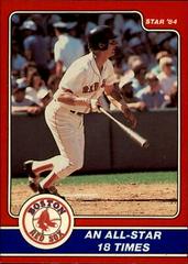 Carl Yastrzemski [An All Star 18 Times] Baseball Cards 1984 Star Yastrzemski Prices