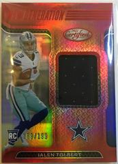 Jalen Tolbert [Red] Football Cards 2022 Panini Certified New Generation Jerseys Mirror Prices
