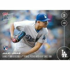 Julio Urias #190 Baseball Cards 2016 Topps Now Prices