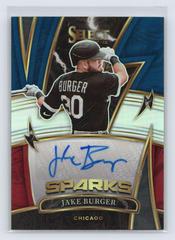 Jake Burger [Tri Color] Baseball Cards 2022 Panini Select Sparks Signatures Prices