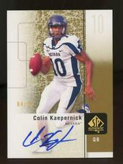 Colin Kaepernick [Autograph Gold] #72 Football Cards 2011 SP Authentic Prices