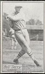 Bill Terry Baseball Cards 1929 R315 Prices