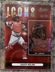 Yadier Molina [Spectrum Red] #I-12 Baseball Cards 2022 Panini Absolute Icons Prices