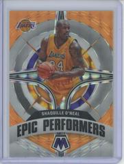 Shaquille O'Neal [Orange Fluorescent] Basketball Cards 2021 Panini Mosaic Epic Performers Prices