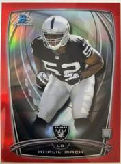 Khalil Mack [Red Refractor] #123 Football Cards 2014 Bowman Chrome Prices