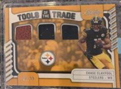 Chase Claypool #TTT-14 Football Cards 2022 Panini Absolute Tools of the Trade Triple Prices