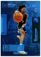 BJ Boston #91 Basketball Cards 2021 Skybox Metal Universe Champions Prices