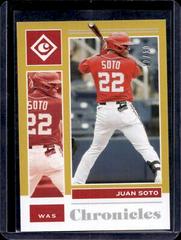 Juan Soto [Gold] #44 Baseball Cards 2021 Panini Chronicles Prices