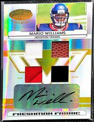 Mario Williams [Material Mirror Gold Autograph] #205 Football Cards 2006 Leaf Certified Materials Prices