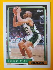 Anthony Avent #321 Basketball Cards 1992 Topps Gold Prices