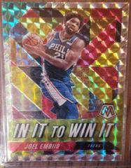 Joel Embiid #18 Basketball Cards 2019 Panini Mosaic in It to Win It Prices