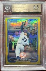 Alex Rodriguez [Gold Refractor] #66 Baseball Cards 2012 Bowman Chrome Prices