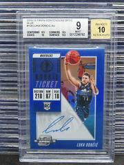 Luka Doncic [Dribbling Autograph Blue] Basketball Cards 2018 Panini Contenders Optic Prices