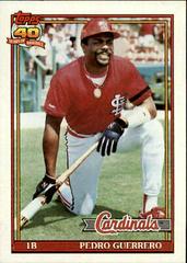 Pedro Guerrero #20 Baseball Cards 1991 Topps Prices