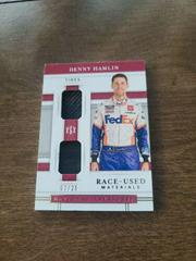 Denny Hamlin [Tires] #DRU-DH Racing Cards 2020 Panini National Treasures Nascar Dual Race Used Prices