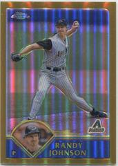 Randy Johnson [Gold Refractor] #230 Baseball Cards 2003 Topps Chrome Prices