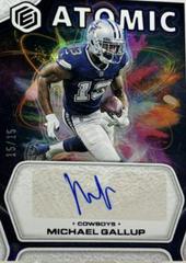 Michael Gallup [Xenon] Football Cards 2022 Panini Elements Atomic Autographs Prices