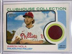 Aaron Nola Baseball Cards 2022 Topps Heritage Clubhouse Collection Relics Prices