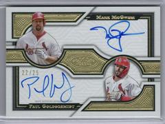 Paul Goldschmidt, Mark McGwire Baseball Cards 2023 Topps Tier One Dual Autographs Prices