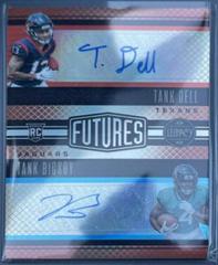 Tank Dell, Tank Bigsby [Ruby] #FICS-8 Football Cards 2023 Panini Legacy Futures Ink Combos Autographs Prices