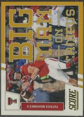 Patrick Mahomes II [Gold] Football Cards 2017 Panini Score Big Man on Campus Prices
