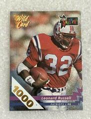Leonard Russell [1000 Stripe] #SS-2 Football Cards 1992 Wild Card Stat Smashers Prices