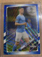 Phil Foden [Blue] Soccer Cards 2020 Topps Chrome UEFA Champions League Prices