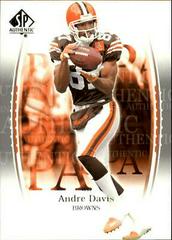 Andre Davis #77 Football Cards 2003 SP Authentic Prices
