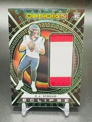 C.J. Stroud [Green] #ECL-CST Football Cards 2023 Panini Obsidian Eclipse Prices