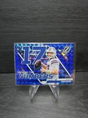 Josh Allen [Blue] Football Cards 2022 Panini Zenith Behind the Numbers Prices