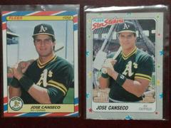 Jose Canseco #54 Baseball Cards 1988 Fleer Star Stickers Prices