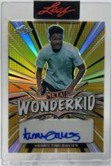 Henry Timi Davies [Prismatic Gold] #WK-HTD Soccer Cards 2022 Leaf Metal Wonderkid Autographs Prices