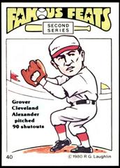 Grover C. Alexander Baseball Cards 1980 Laughlin Famous Feats Prices