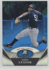 Cito Culver #BPP37 Baseball Cards 2011 Bowman Platinum Prospects Prices