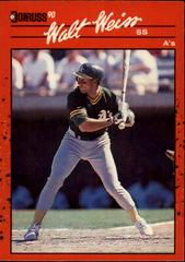 Walt Weiss #67 #67 Baseball Cards 1990 Donruss Prices