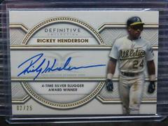 Rickey Henderson #LAC-RH Baseball Cards 2022 Topps Definitive Legendary Autograph Collection Prices