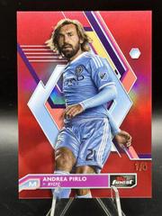 Andrea Pirlo [Red Refractor] #102 Soccer Cards 2023 Finest MLS Prices
