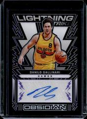 Danilo Gallinari [Purple] Basketball Cards 2021 Panini Obsidian Lightning Strike Signatures Prices