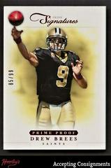 Drew Brees [Prime Proof Red] #9 Football Cards 2012 Panini Prime Signatures Prices