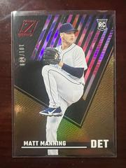 Matt Manning [Red] #4 Baseball Cards 2022 Panini Chronicles Zenith Prices