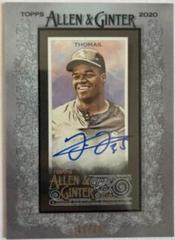Frank Thomas [X Black Frame] Baseball Cards 2020 Topps Allen & Ginter Mini Autographs Prices