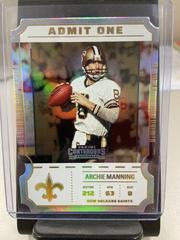 Archie Manning #AO-AMA Football Cards 2022 Panini Contenders Admit One Prices